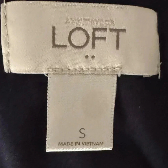 Ann Taylor LOFT Navy Floral Midi Halter Dress Size Small Sleeveless Sundress - Picture 7 of 9